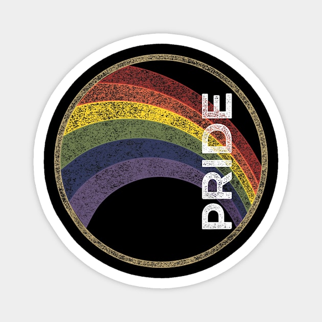 Vintage Rainbow Gay Pride Magnet by Wolfek246