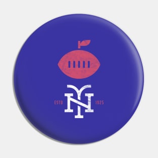 New York Football Big Apple Football Pin