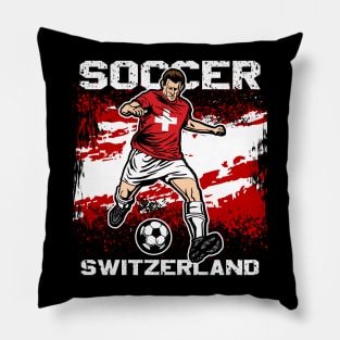 Switzerland Soccer Futbol Pillow