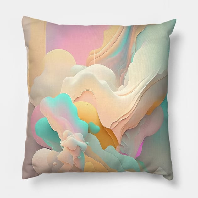 Abstraction. Ice-cream. Pillow by Evgeniya