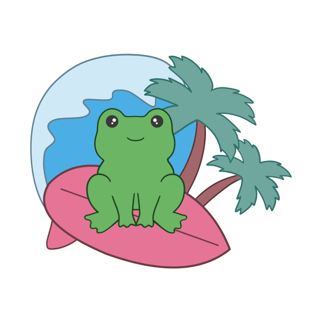 Frog at the beach by BiscuitSnack