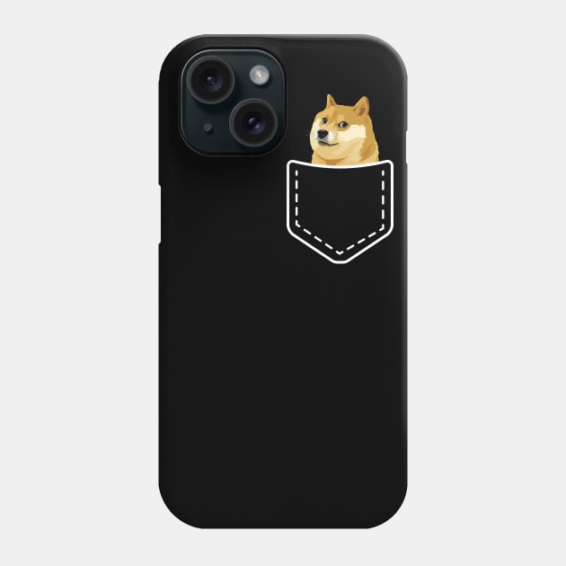 shiba inu pocket Phone Case by Serotonin