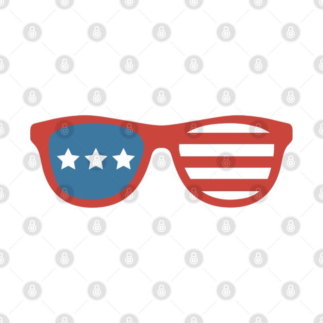 4th of July Sun Glasses America Red White and Blue by DesignsbyZazz