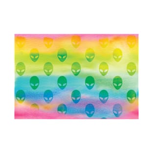 Rainbow Alien Burnout T-Shirt