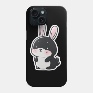 cute black bunny Phone Case