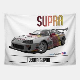 Supra Time Attack Kunos Classic Tapestry