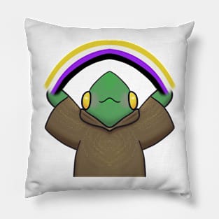 Non-Binary Gay Pride-Berry Pillow