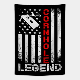 Cornhole Legend USA Flag Tapestry