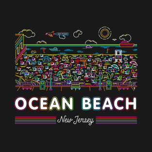 Ocean Beach New Jersey Beach T-Shirt