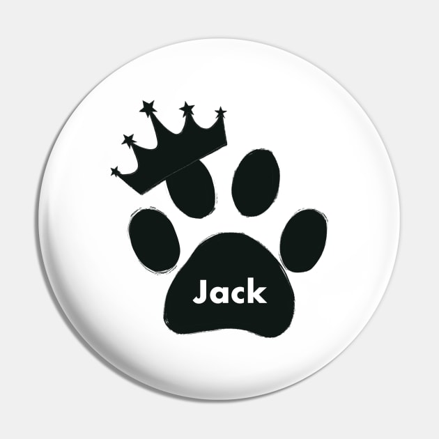Jack cat name made of hand drawn paw prints Pin by GULSENGUNEL
