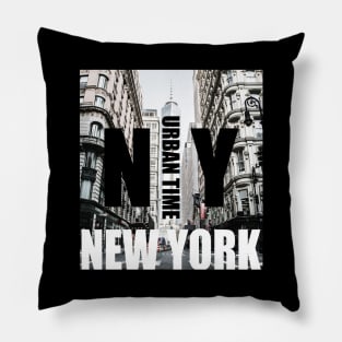 New York City Urban Time Shirt For NY Lover Pillow