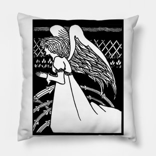 Art Nouveau Christmas Angel Pillow