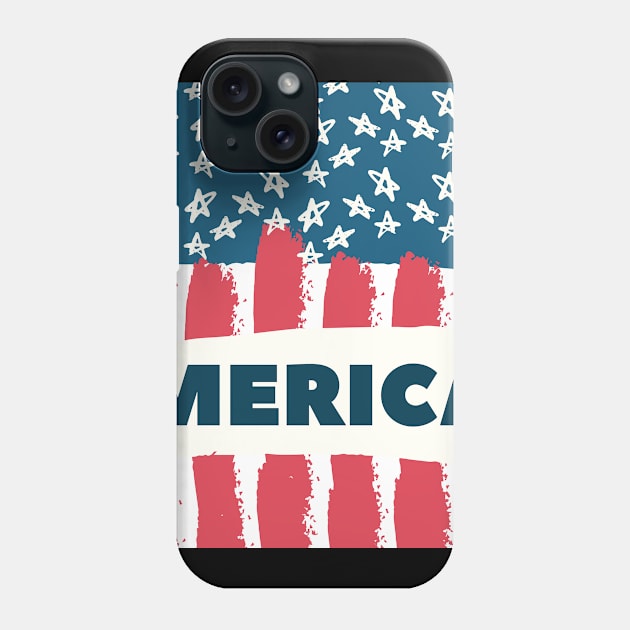 USA Flag Shirt, chemise vintage du 4 juillet, t-shirt du 4 juillet, 4 juillet usa, 4 juillet drapeau, 4 juillet vacances, 4 juillet garçons Phone Case by Be Awesome one