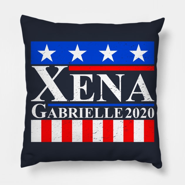 Xena and Gabrielle Pillow by nickbeta