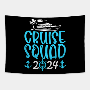 Cruise Squad 2024 Matching Family Group With Anchor Tapestry