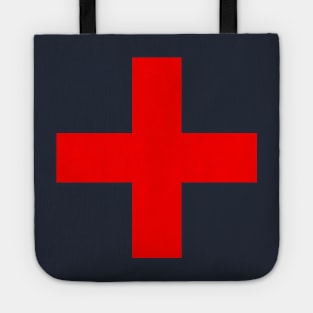 Greek cross (red) Tote