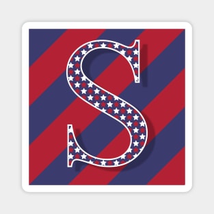 Old Glory Letter S Magnet