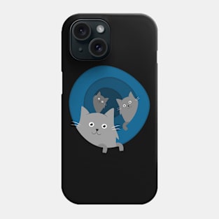 Through the Cat Hole Phone Case