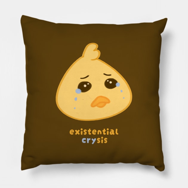 Existential Crysis Duck Pillow by lexa-png