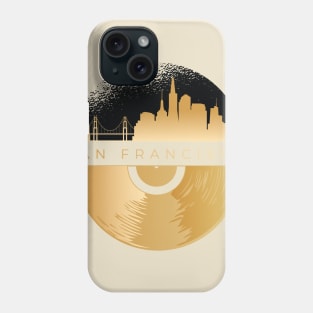 San Francisco Skyline Vinyl Record Phone Case