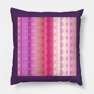 Trendy Pink Brown and Purple Diamond Gradient Pattern Abstract Pillow