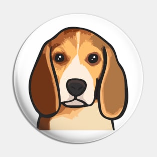 Beagle Puppy Head Pin
