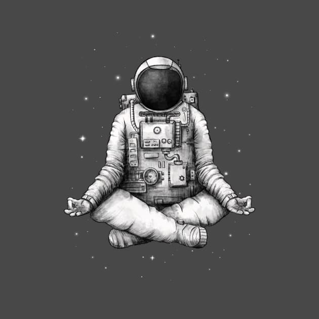 Meditating Yoga Astronaut by OnstOn