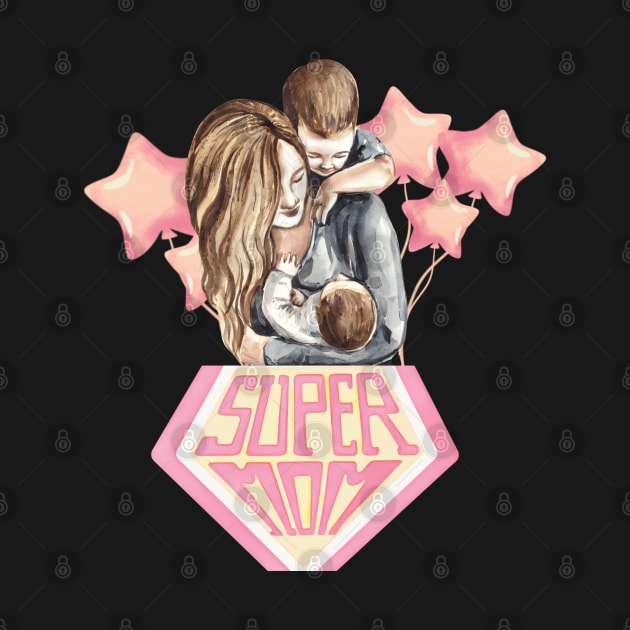 The Super Mom Vintage Design by PatBelDesign