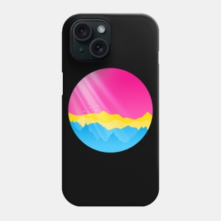 Pansexual Sunrise Mountains Landscape Phone Case