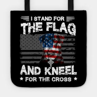 Rottweiler Dog Stand For The Flag Kneel For Fallen Tote