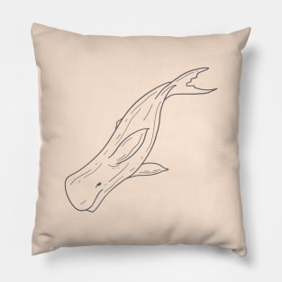 Sperm Whale 2 Pillow