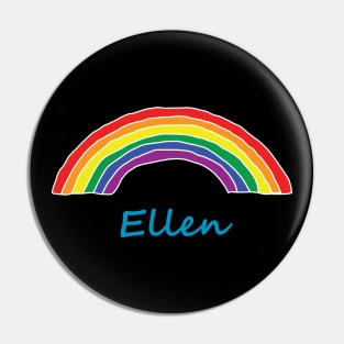 Ellen Pride Rainbow Pin