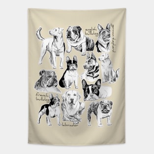 dogs Tapestry