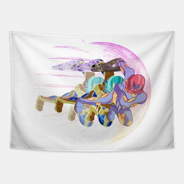 Fusion Samus shine spark Tapestry by 1upkid