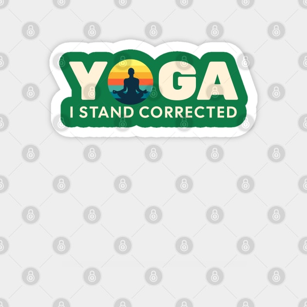 YOGA, Correct Posture Magnet by Farm Road Mercantile 