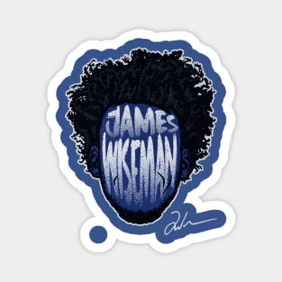 James Wiseman Golden State Player Silhouette Magnet