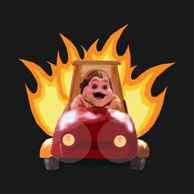 Baby Sinclair In His Car by dogeandpepe