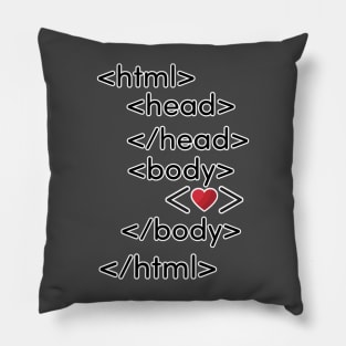 programmer's heart Awesome Design Pillow