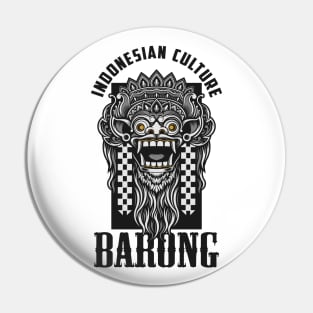 Bali Barong Indonesian Heritage Denpasar Kuta Beach Pin