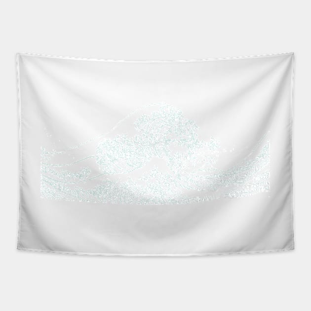 Waves in Seafoam Mist from the original the Great Waves Tapestry by PixDezines