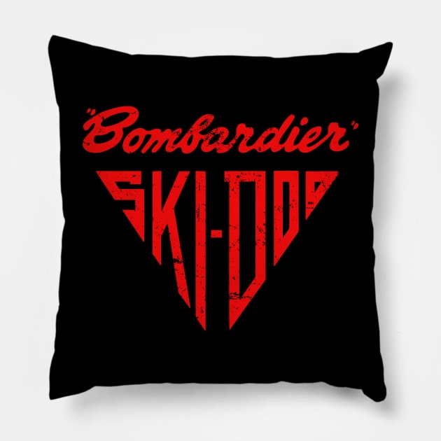 Bombardier Ski Doo Pillow by BarkeranArt