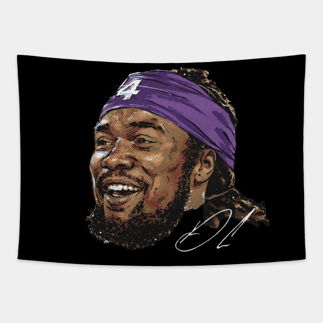 Dalvin Cook Minnesota Smile Tapestry by Buya_Hamkac