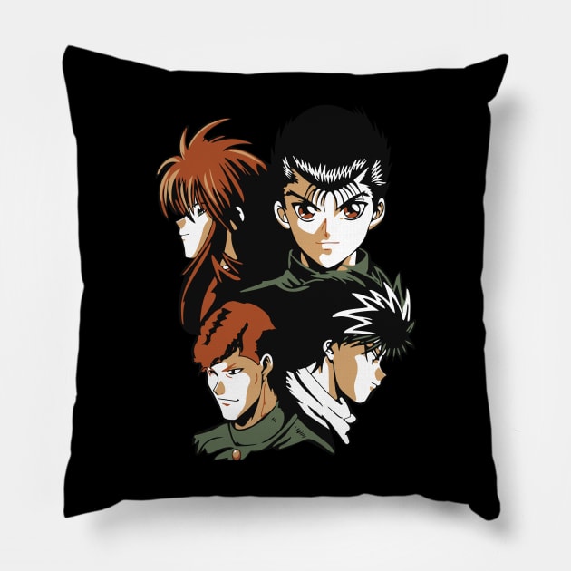 yu yu hakusho Fanart Pillow by Planet of Tees