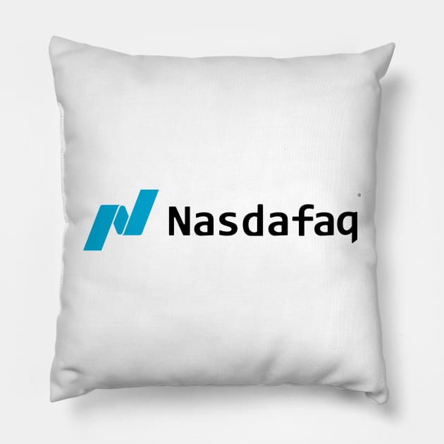 NasDAFAQ | NASDAQ Mockup Pillow by rishibeliya