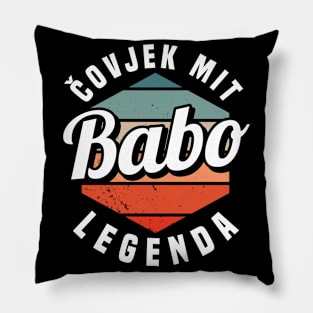 Babo Bosnia Father Bosnian Dad Balkan Bosna Pillow