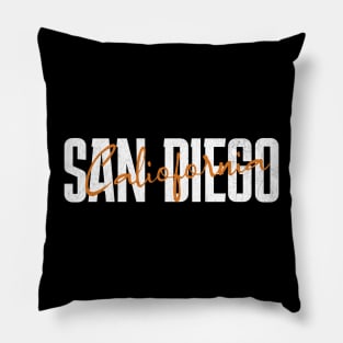 San Diego California SD Waves Pillow