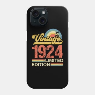 Retro vintage 1924 limited edition Phone Case