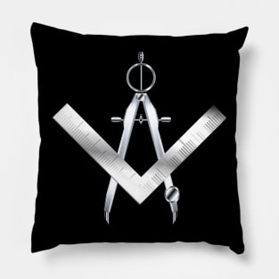 Masonic Styled Drafting  Square and Compass Pillow