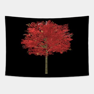 Red Apple Tree Tapestry