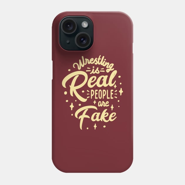 Wrestling Reality Tee Phone Case by Vectographers